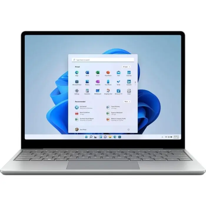 Microsoft Surface Laptop Go 2 Touch 12.4", Prateado